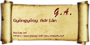 Gyöngyösy Adrián névjegykártya