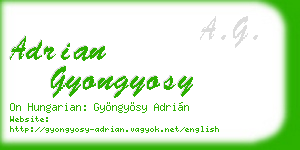 adrian gyongyosy business card