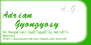 adrian gyongyosy business card